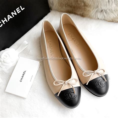 chanel colour block flats|chanel ballet sale.